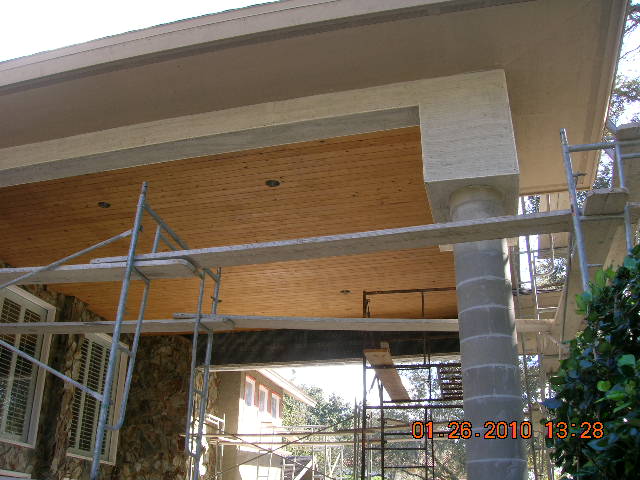 In Progress New Carport Ceiling